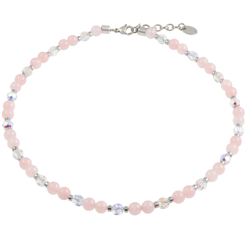 Maxi K. Collier Classic Rosenquarz