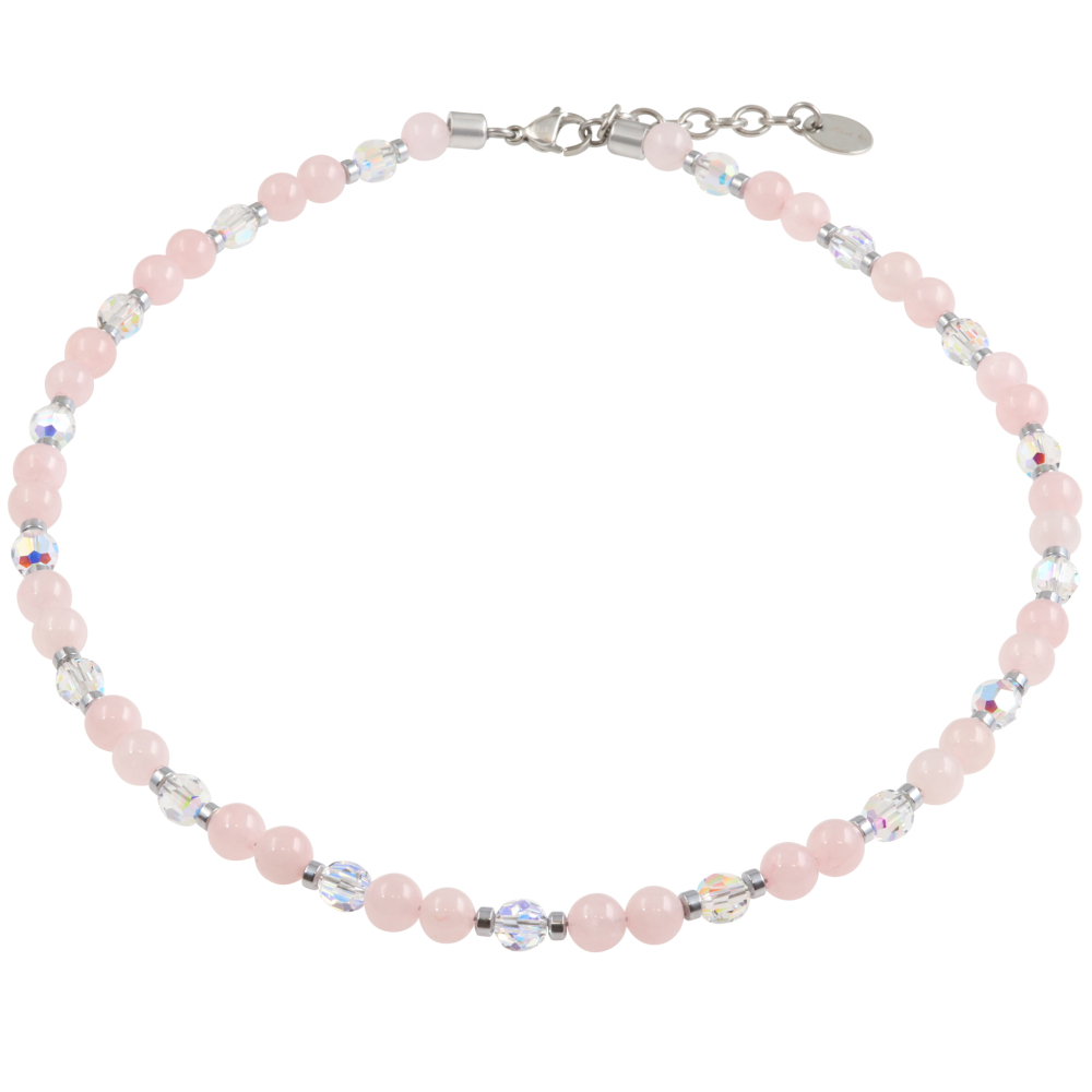 Maxi K. Collier Classic Rosenquarz