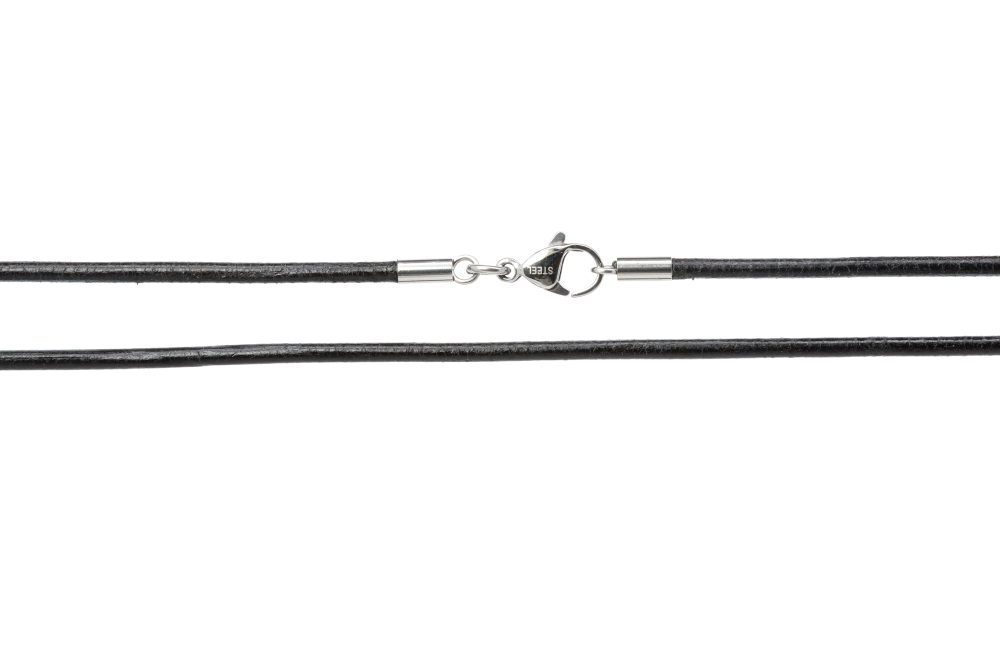 Lederband Ø 2,0mm -  Länge 40 cm  aus rein pflanzlich gegerbtem Rindsleder " Made in Germany"