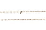 Ankerkette aus Edelstahl - gold - Drahtstärke 0.6 mm - fertige Kette - 45 cm
